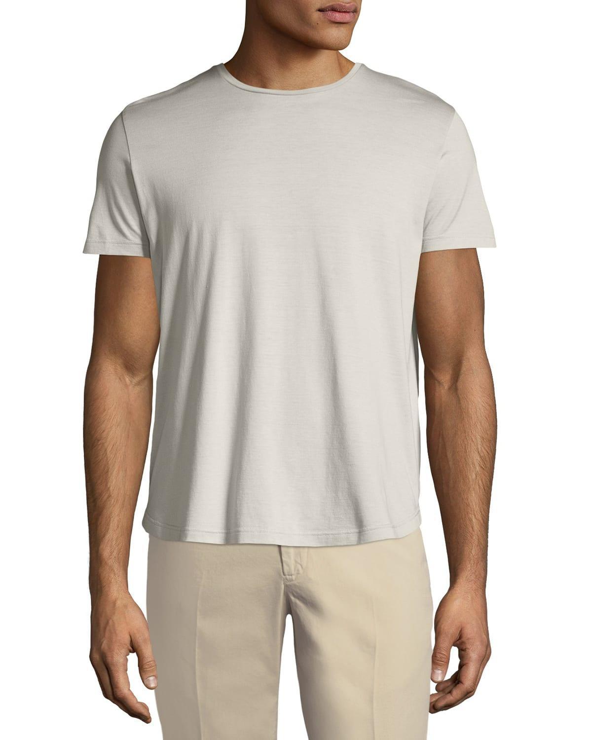 Mens Silk Cotton Jersey T-Shirt Product Image