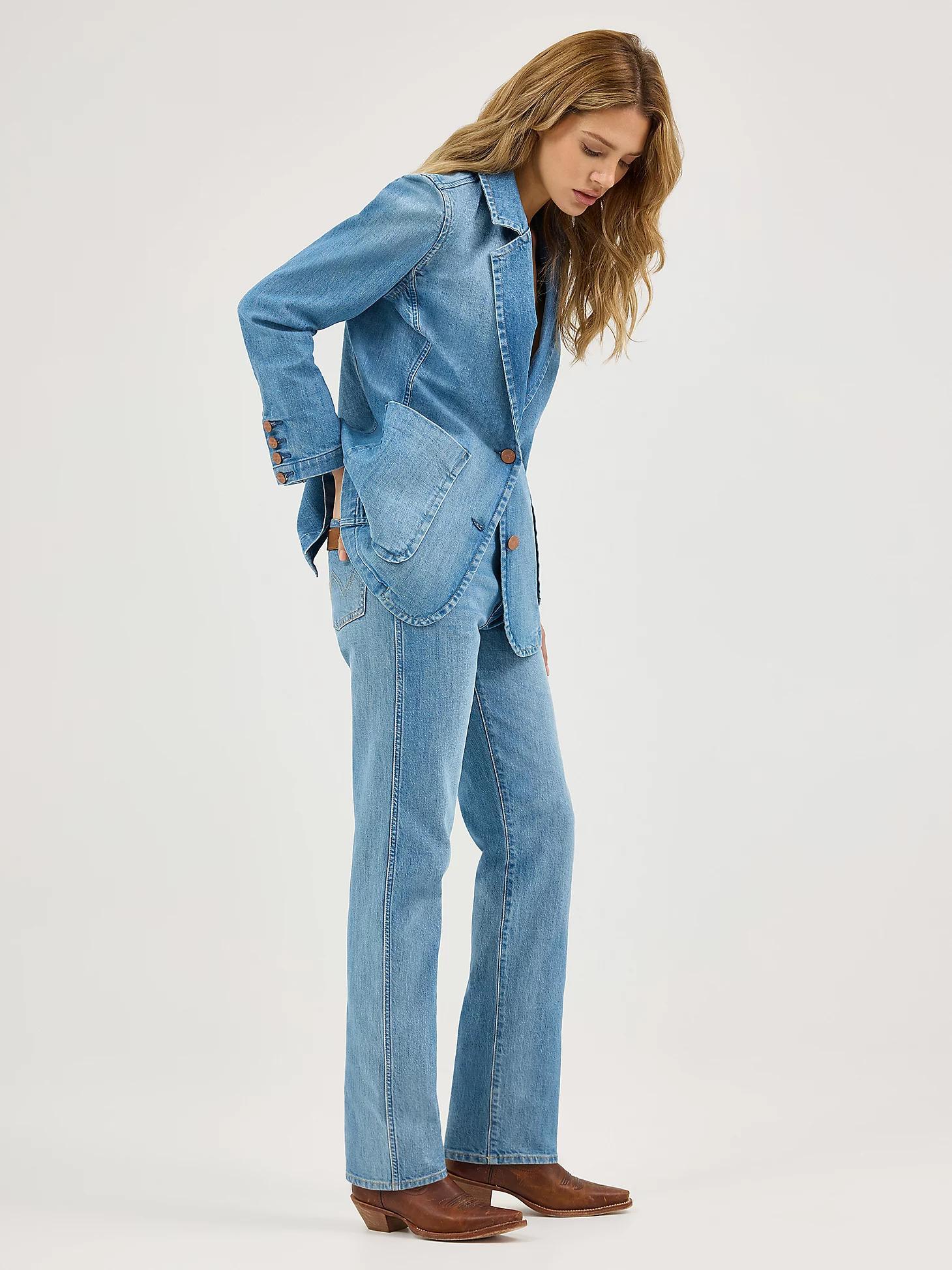 Women's Denim Blazer | Women's JACKETS & OUTERWEAR | Wrangler® Product Image