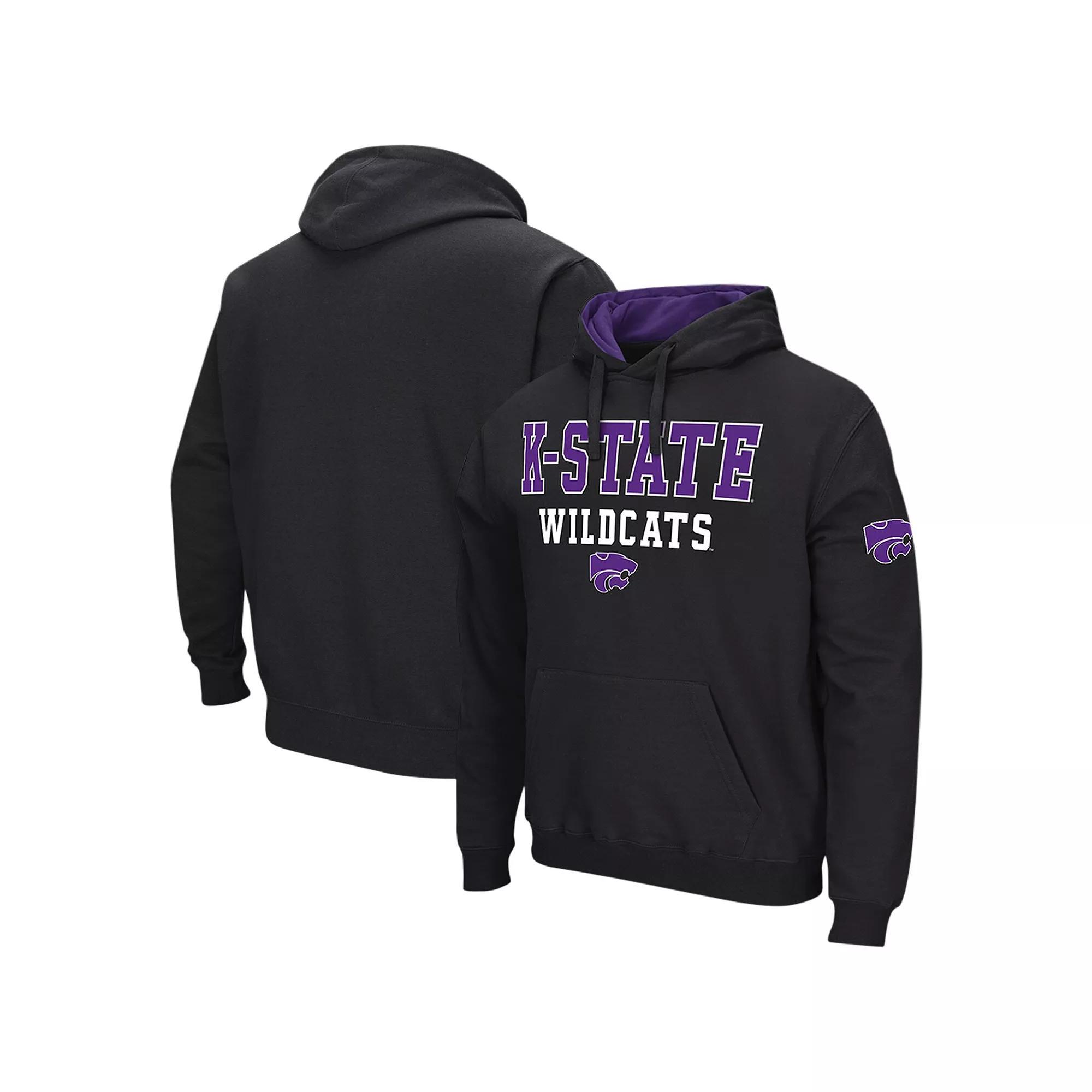 Men's Colosseum Black Kansas State Wildcats Sunrise Pullover Hoodie,  Product Image