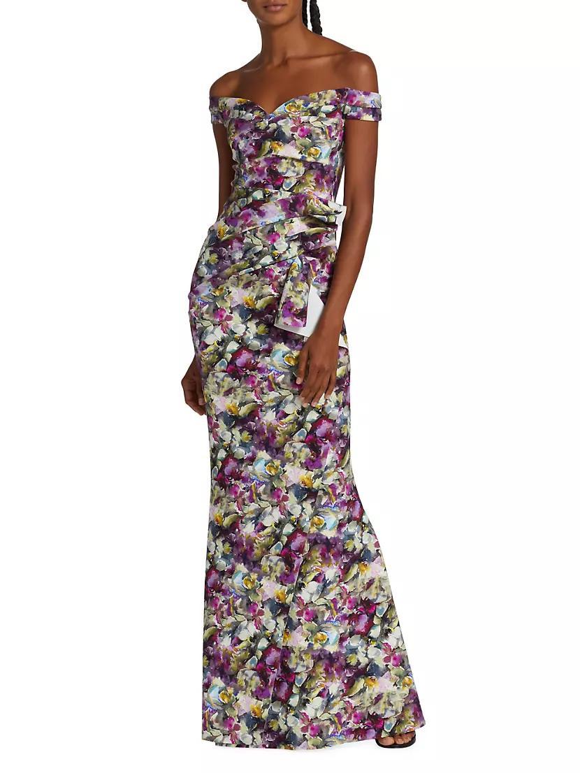 Radoslava Printed Floor-Length Gown Product Image