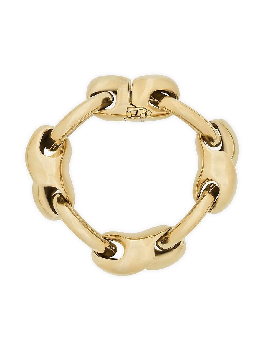 Womens Shell Chain Bracelet in Metal Product Image