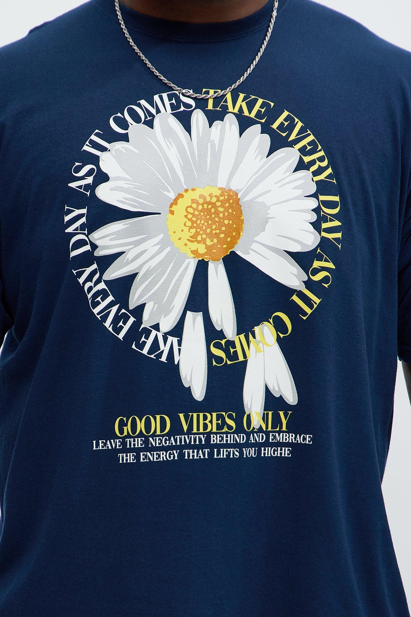 Good Vibes Only Everyday Short Sleeve Tee - Navy Product Image