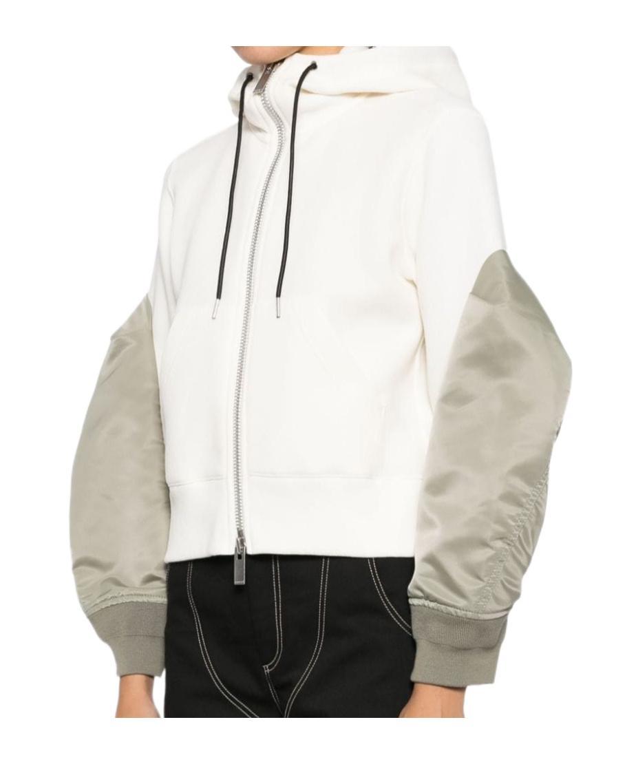 SACAI Panelled Jacket In White Product Image