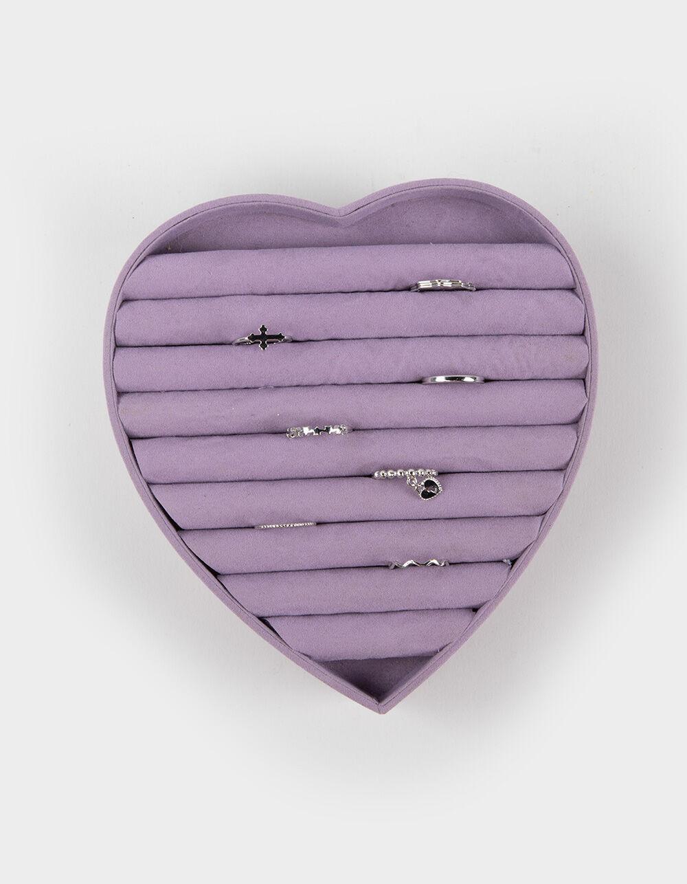 TILLYS HOME Velvet Heart Jewelry Box Product Image