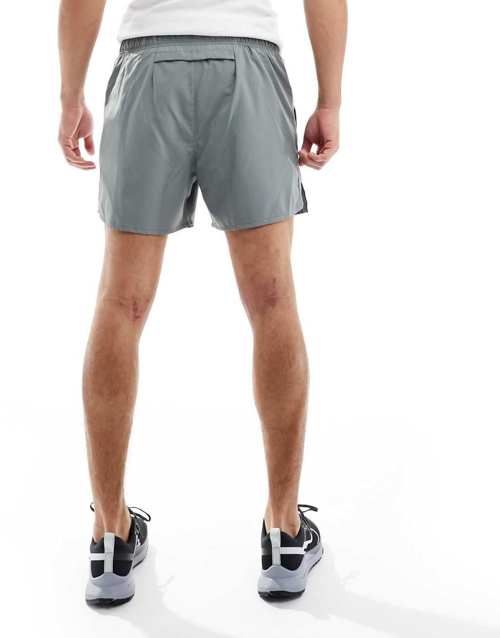 Nike Running Challenger Dri-FIT 5 inch shorts in gray Product Image