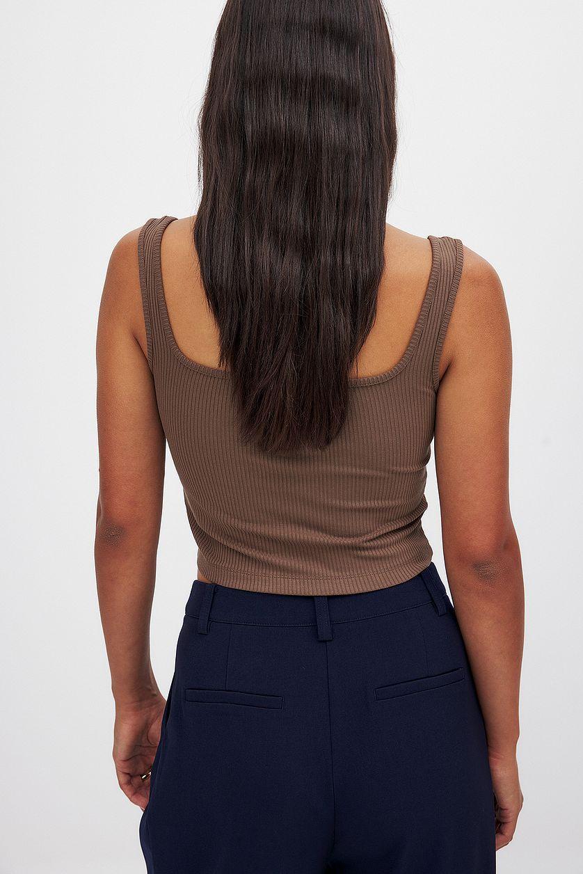 Squared Neck Singlet Product Image