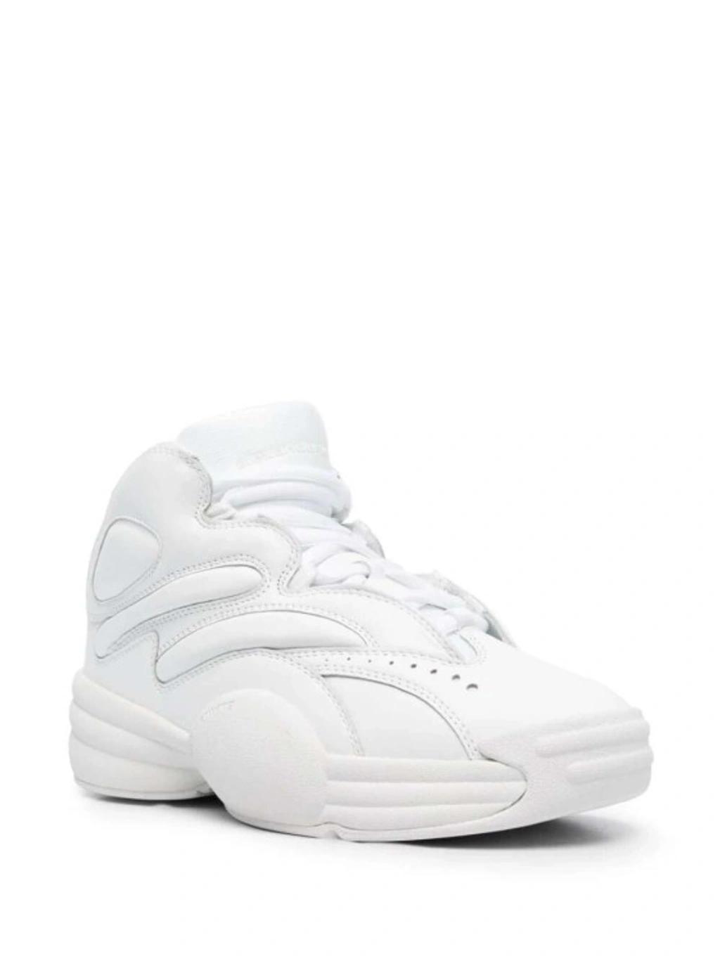 ALEXANDER WANG Aw Hoop Sneaker In Leather In White Product Image