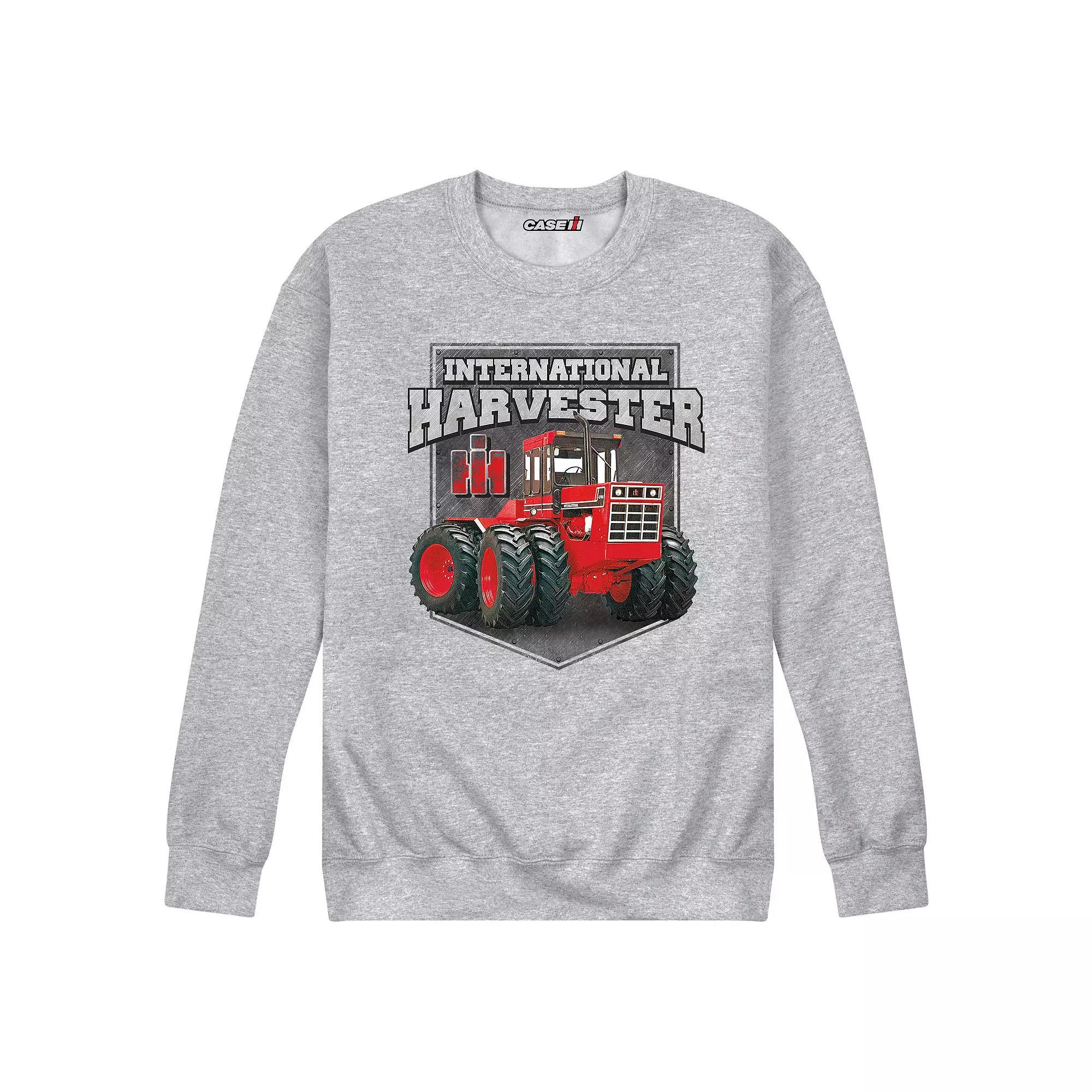 Men's Case IH Plate Badge Fleece Sweatshirt, Size: Medium, Gray Product Image