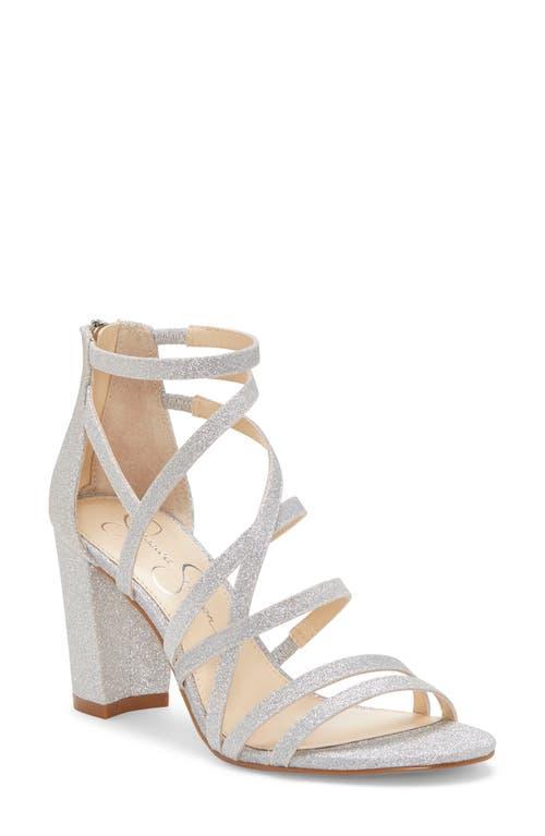 Jessica Simpson Stassey Glitter Strappy Block Heel Sandals Product Image