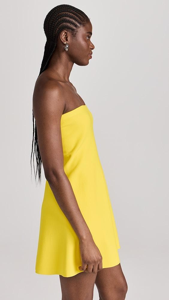 Brandon Maxwell Strapless Knit Dress with Bell Mini Skirt | Shopbop Product Image