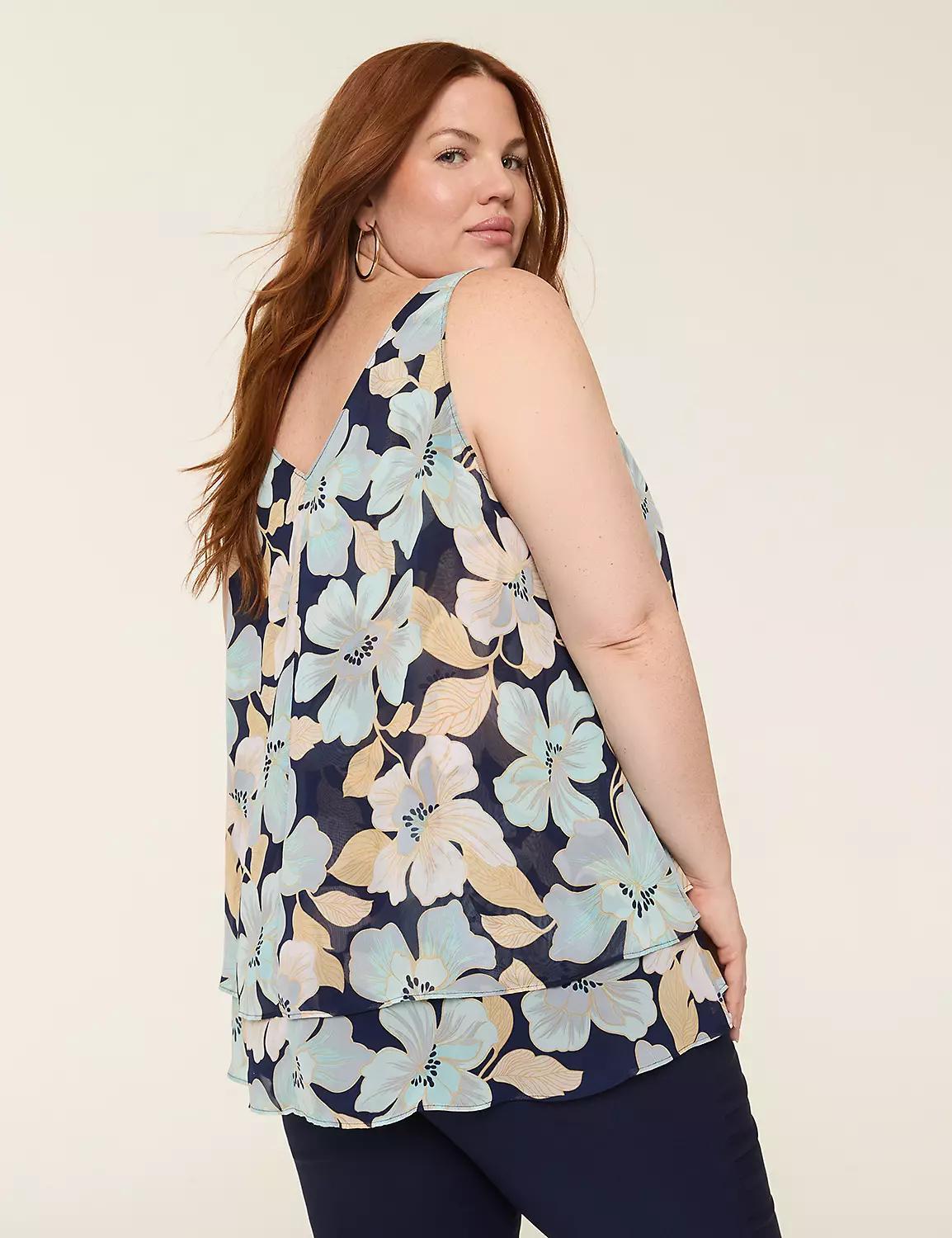 Swing Double-Layer Chiffon Tunic Product Image