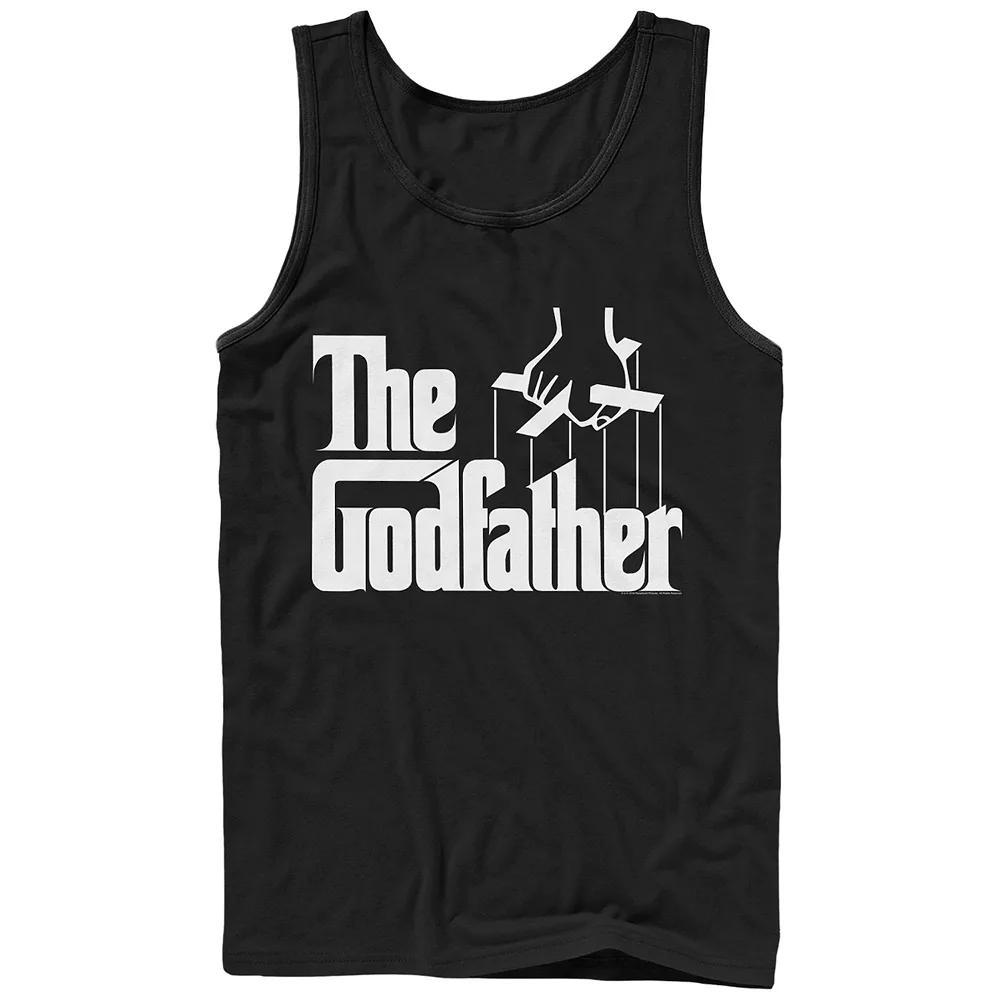 Men's The Godfather Title Logo Graphic Tank Top, Size: XXL, Black Product Image