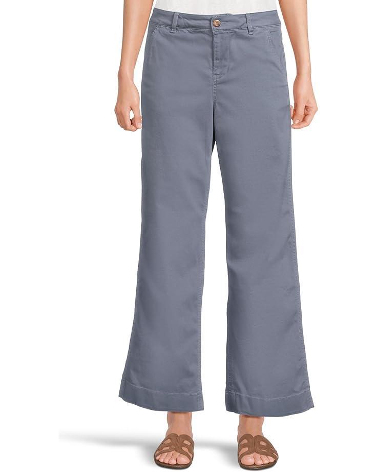 Lakewashed Pull-On Wide Leg Pants Product Image