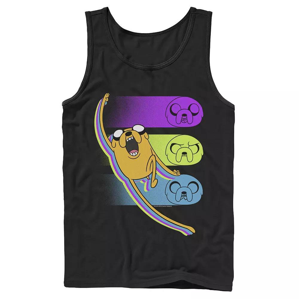 Men's Cartoon Network Adventure Time Jake Emotions Tank Top, Size: Medium, Black Product Image