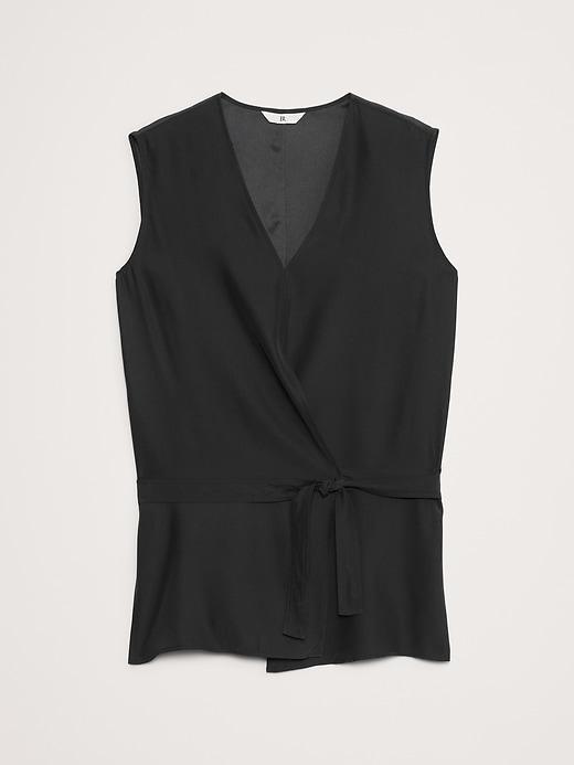 Signature Silk Wrap Top Product Image