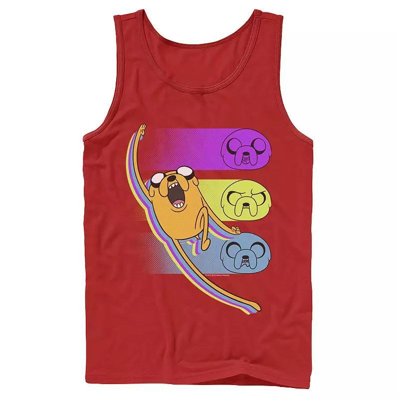 Men's Cartoon Network Adventure Time Jake Emotions Tank Top, Size: XL, Athletic Grey Product Image