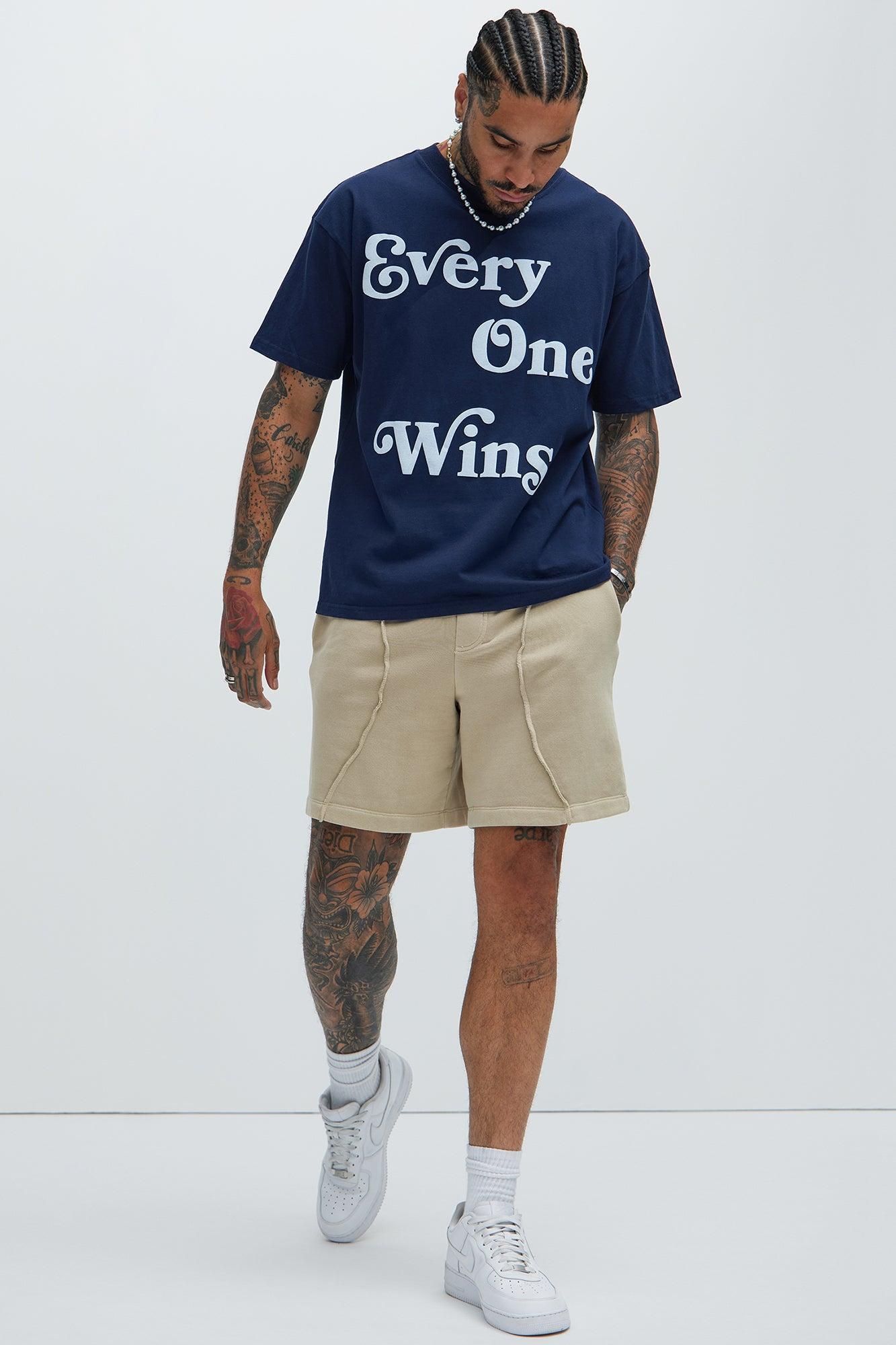 Everyone Wins Oversize Short Sleeve Tee - Navy Product Image