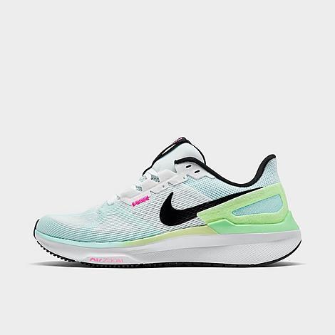 Nike Womens Zoom Structure 25 - Running Shoes White/Black/Glacier Blue Product Image