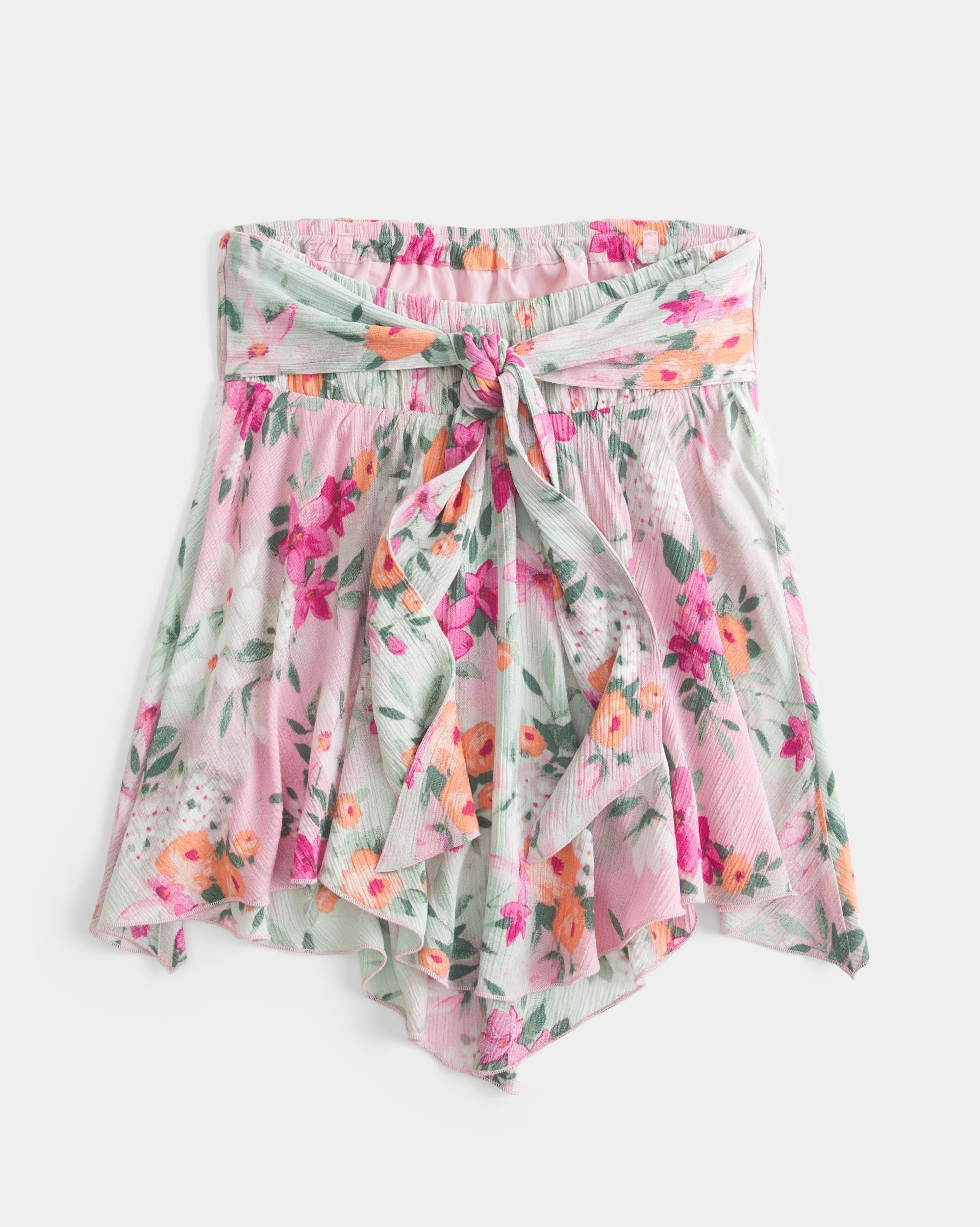 Strapless Handkerchief Hem Top Product Image