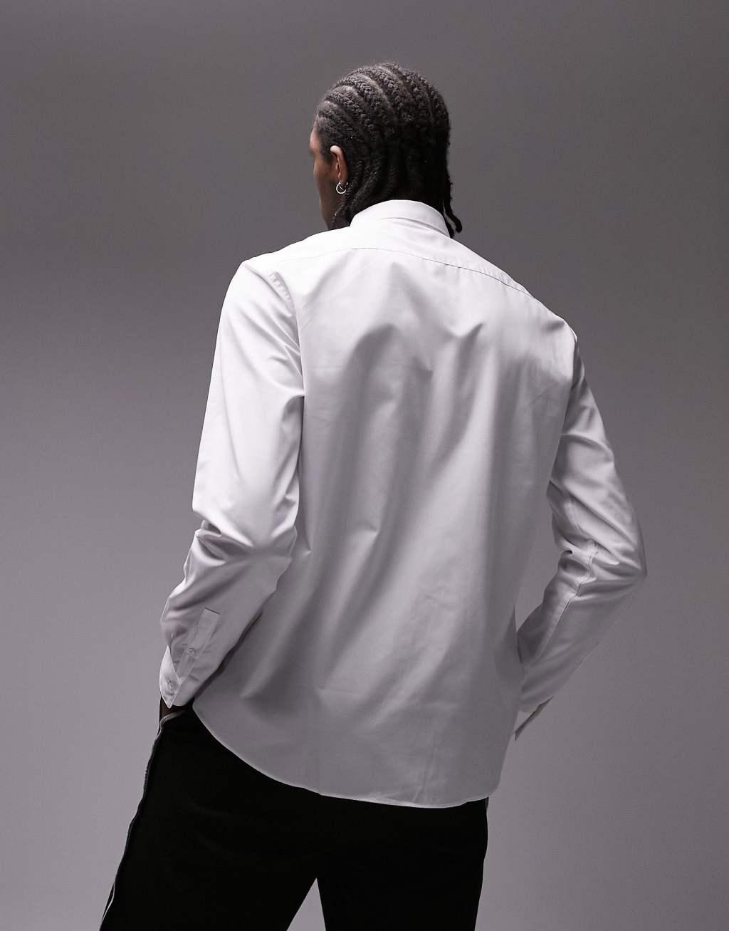 Topman smart shirt in white Product Image