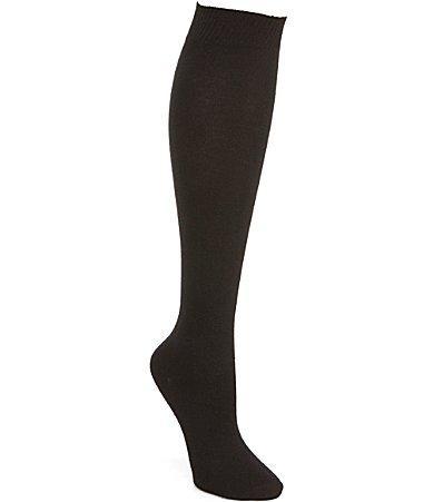 HUE Flat Knit Knee Socks 3 Pack Product Image