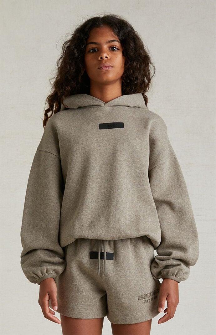 Fear of God Essentials Kids Essentials Heathery Grey Hoodie Product Image