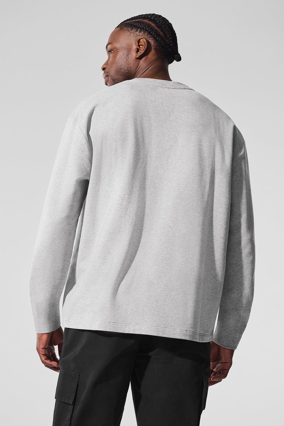 Double Take Long Sleeve Crew - Athletic Heather Grey Male Product Image