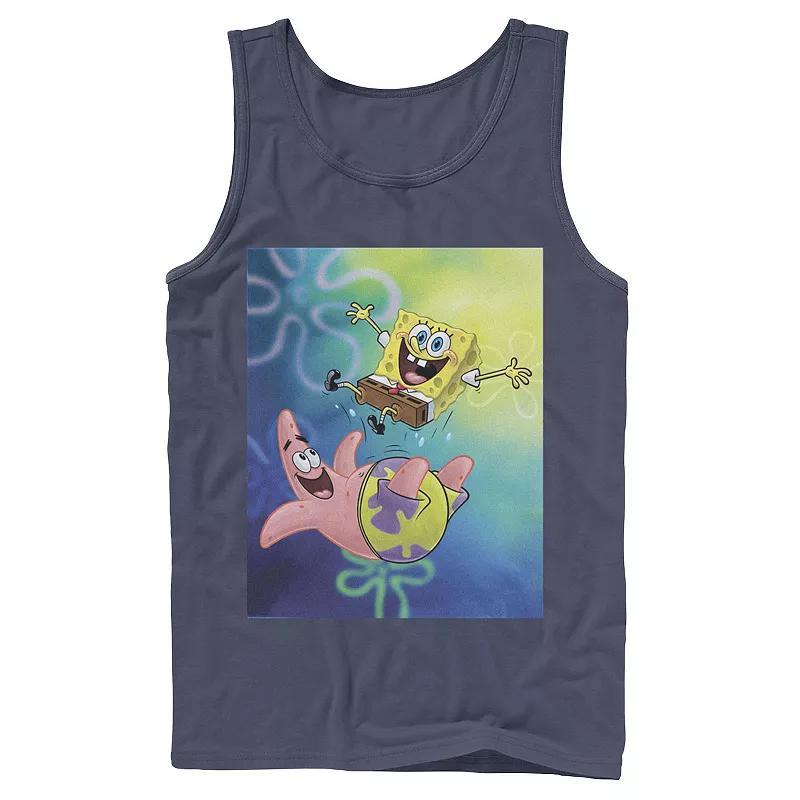 Mens Nickelodeon Spongebob Squarepants Patricks Star Best Buddies Graphic Tank Top Athletic Grey Product Image