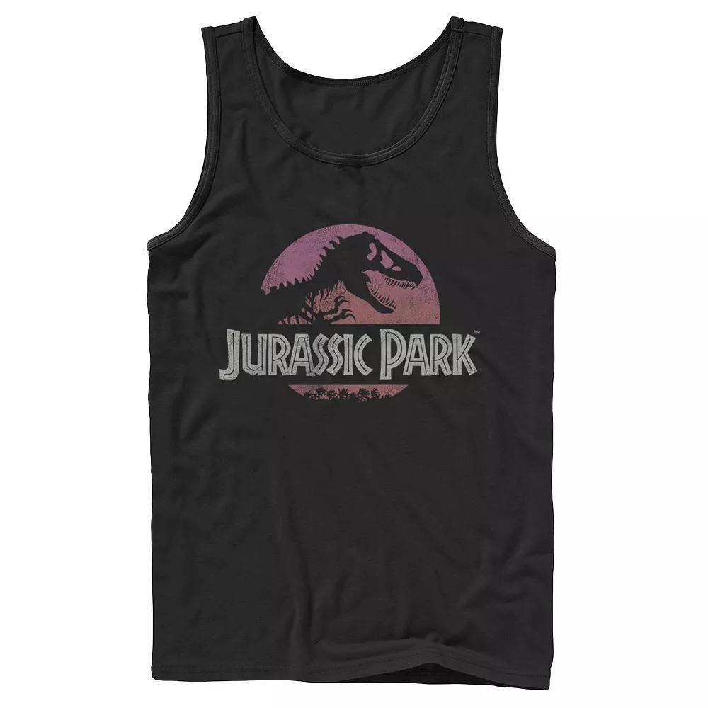 Men&#x27;s Jurassic Park Gradient Sunset Logo Icon Tank Top,  Product Image
