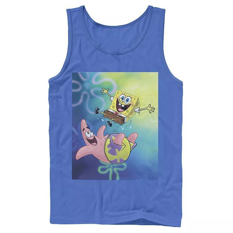 Mens Nickelodeon Spongebob Squarepants Patricks Star Best Buddies Graphic Tank Top Athletic Grey Product Image