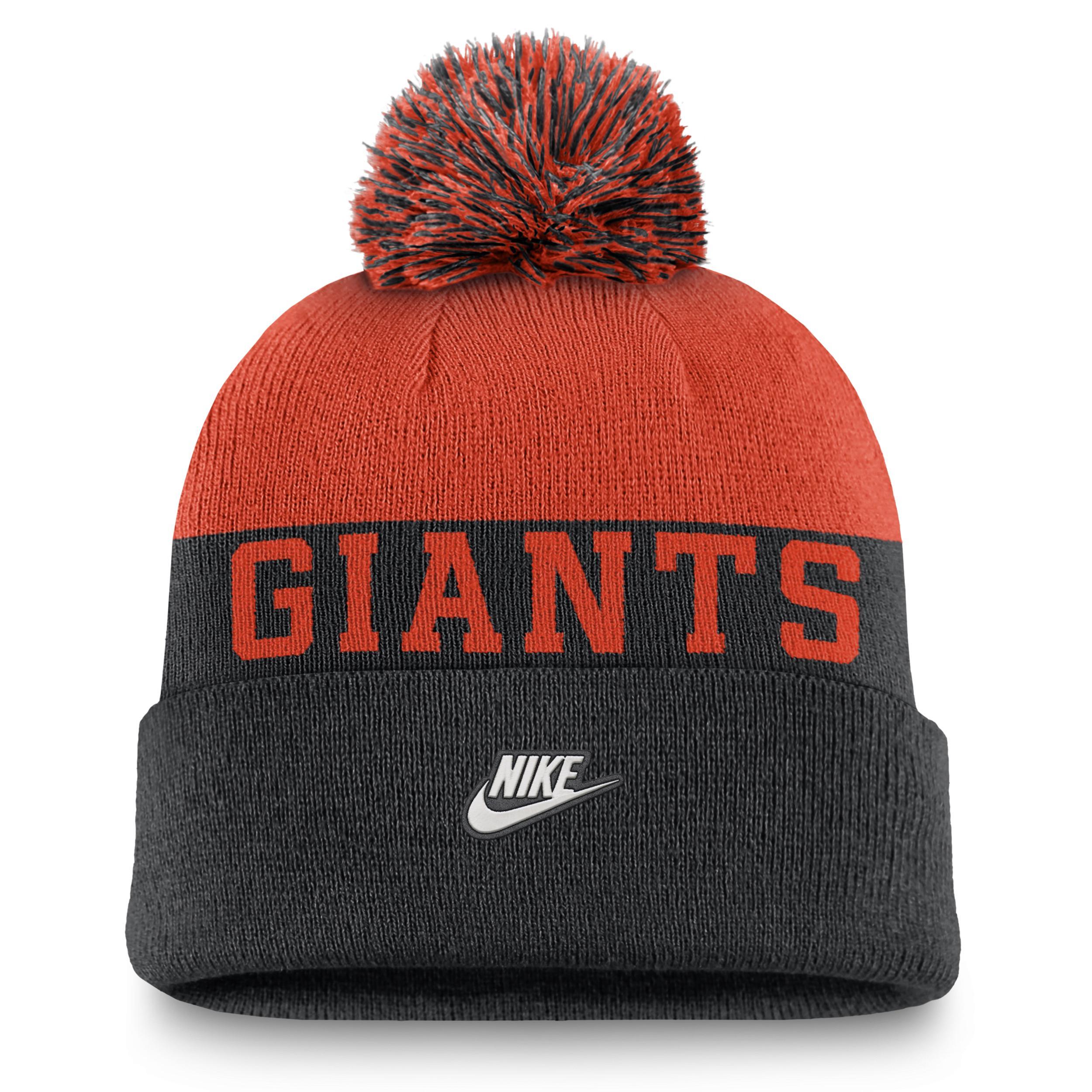 San Francisco Giants Rewind Peak Nike Mens MLB Cuffed Pom Beanie Product Image