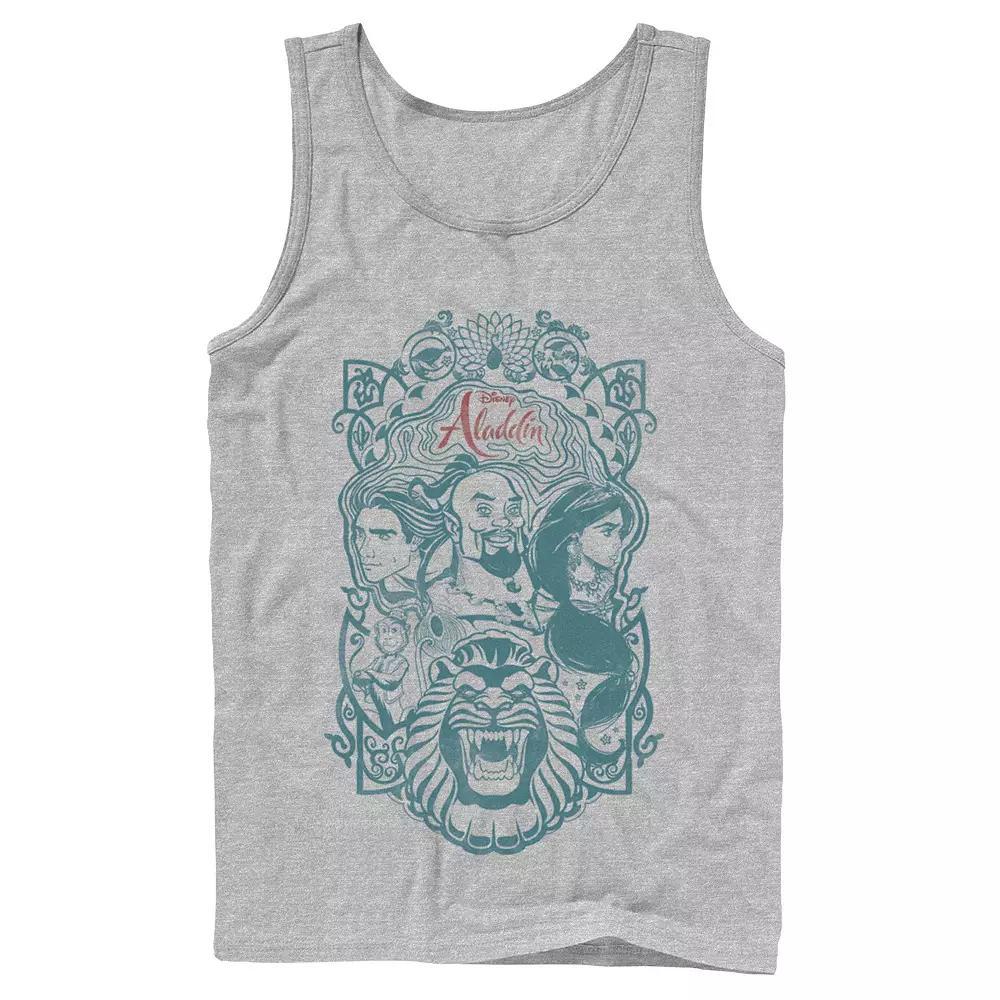 Men's Disney's Aladdin Live Action Group Character Sketch Tank Top,  Product Image