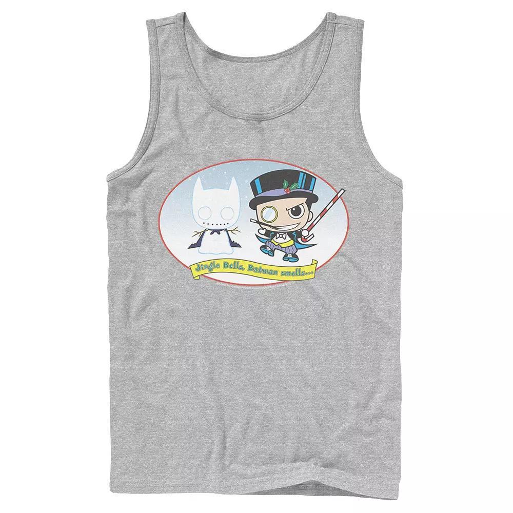 Men's DC Comics The Penguin Jingle Bells Batman Smells Christmas Tank Top,  Product Image
