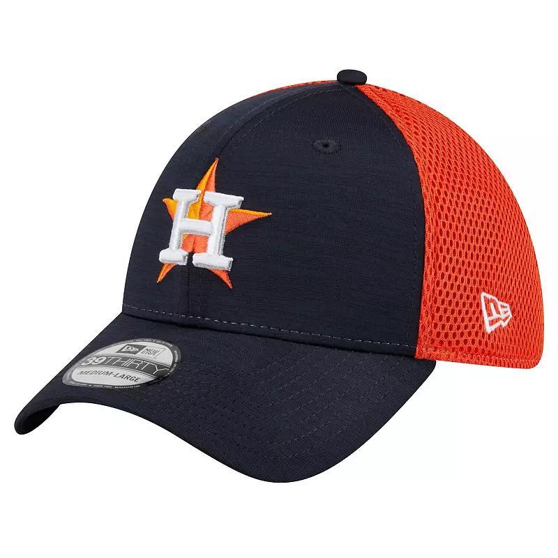 Mens New Era Houston Astros Neo 39THIRTY Flex Hat Blue Product Image