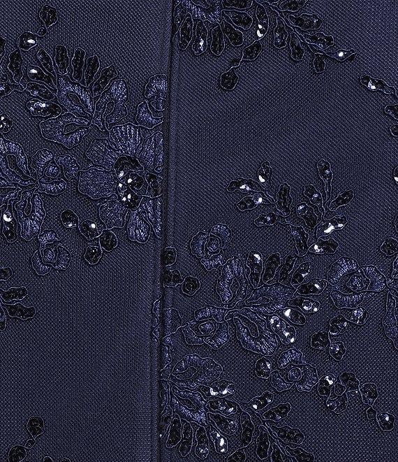 Alex Evenings Plus Size Stretch Tulle Chiffon Jacket Dress Product Image