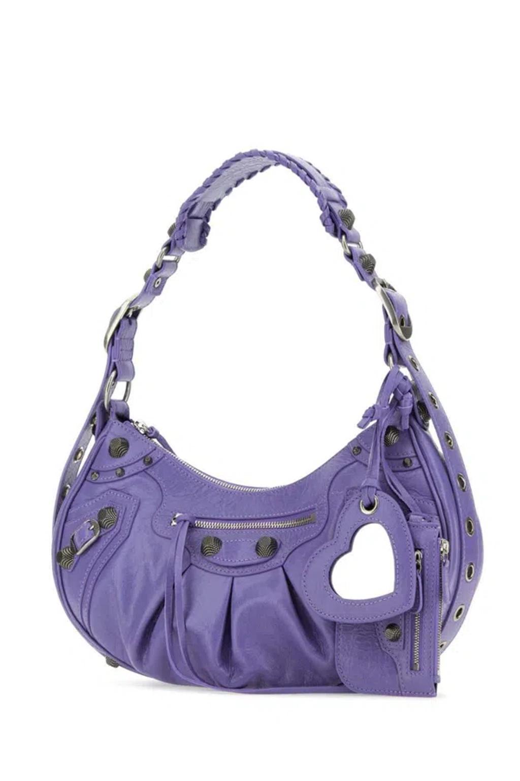 BALENCIAGA Le Caracole Xs Shoulder Bag In Purple Product Image