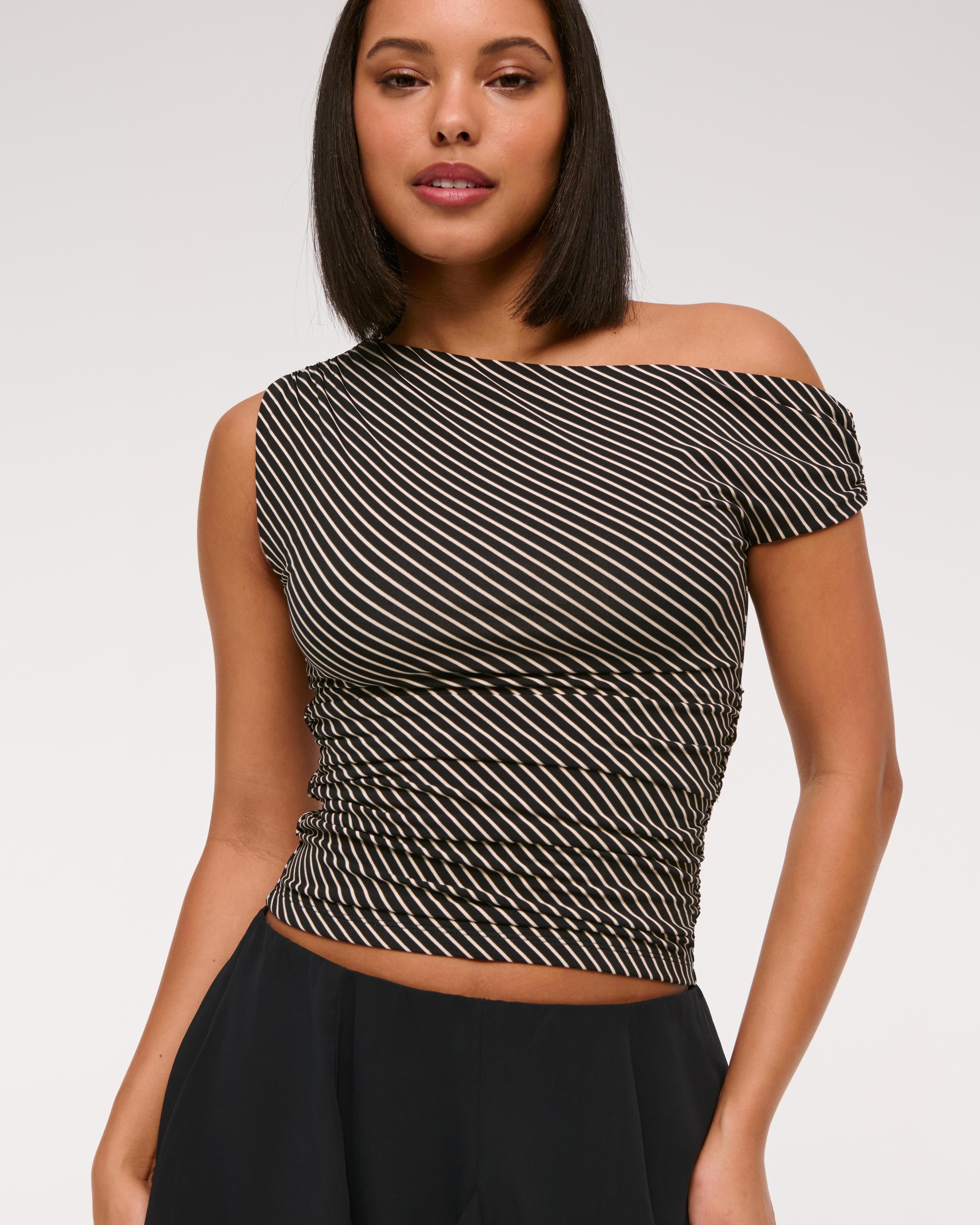 Asymmetrical Draped Top Product Image