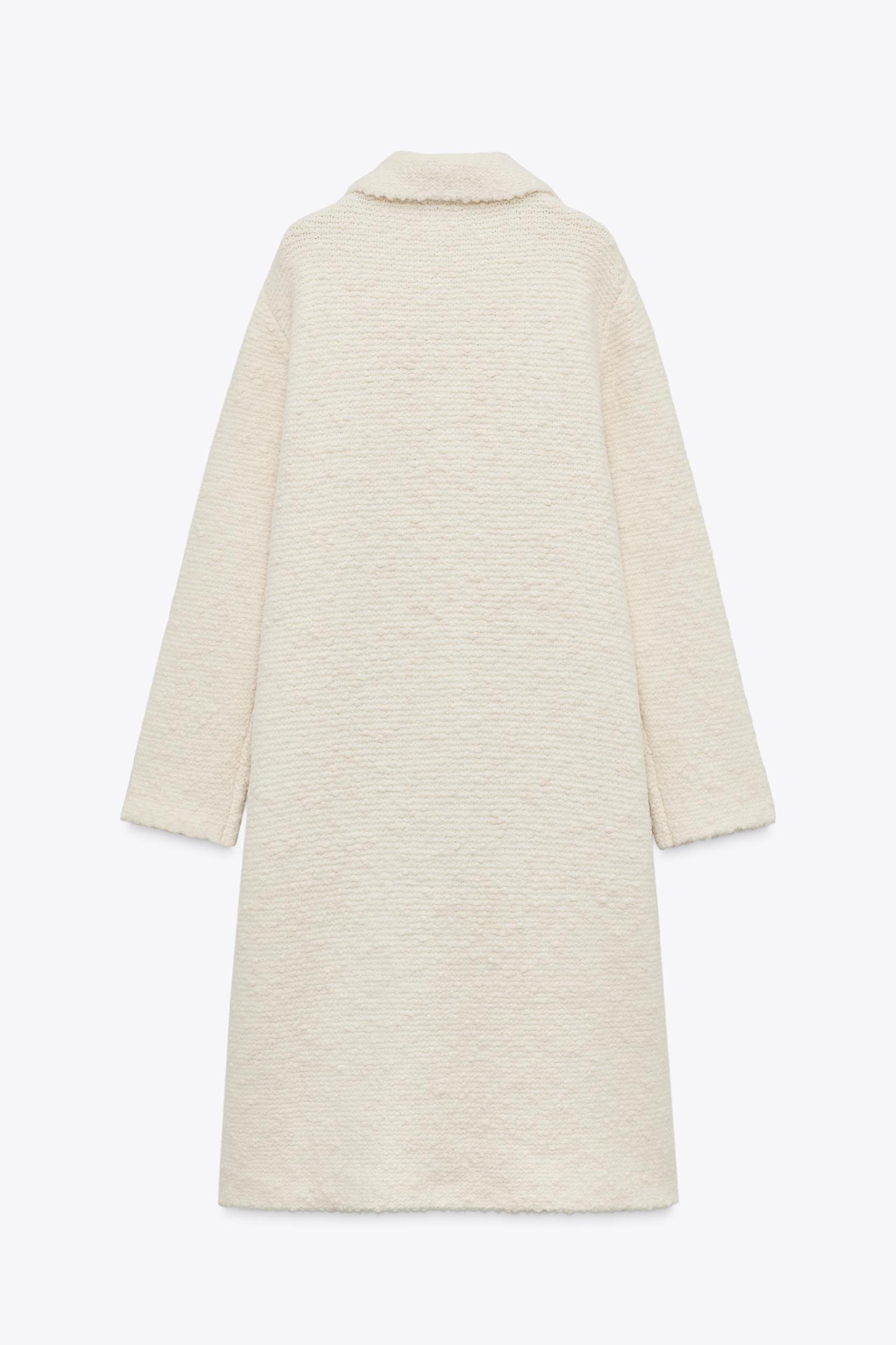 WOOL BLEND KNIT COAT Product Image