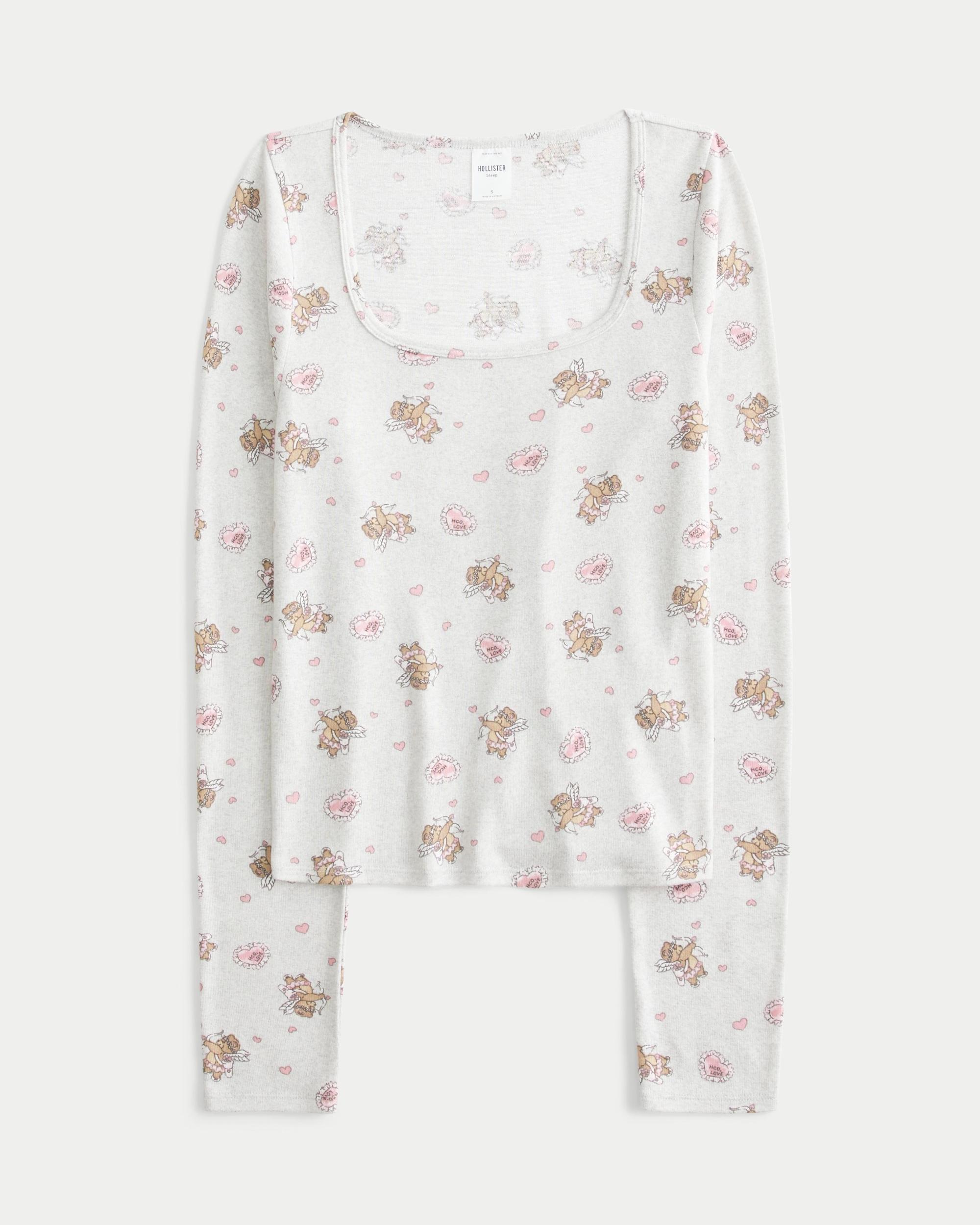 Cozy Berry Pattern Pajama Top Product Image