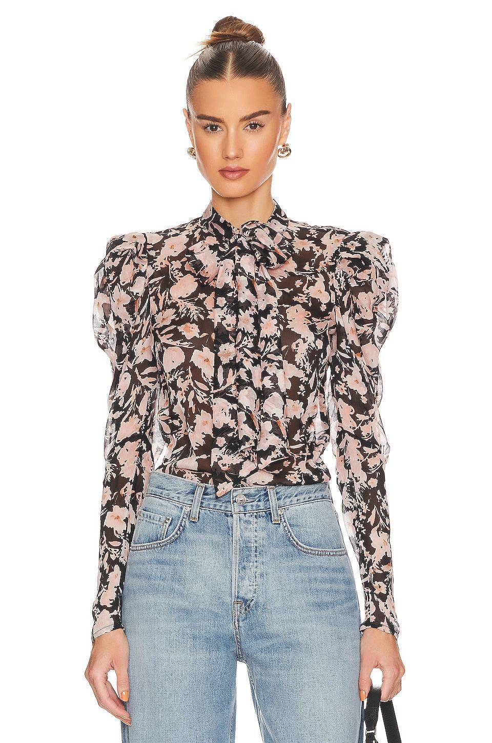 Amielie Floral Blouse Bardot Product Image