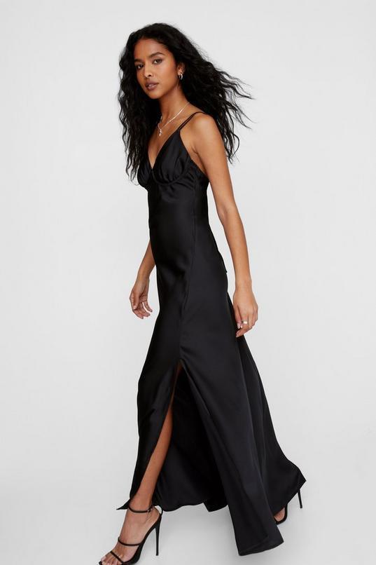 Satin Underwired Maxi Dress Product Image