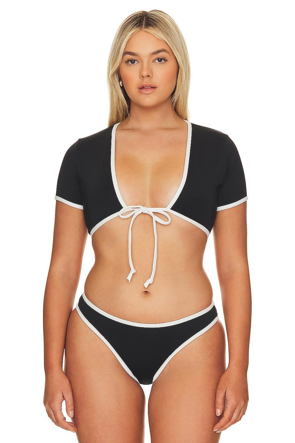 Tie Front Swim Top Good American Product Image