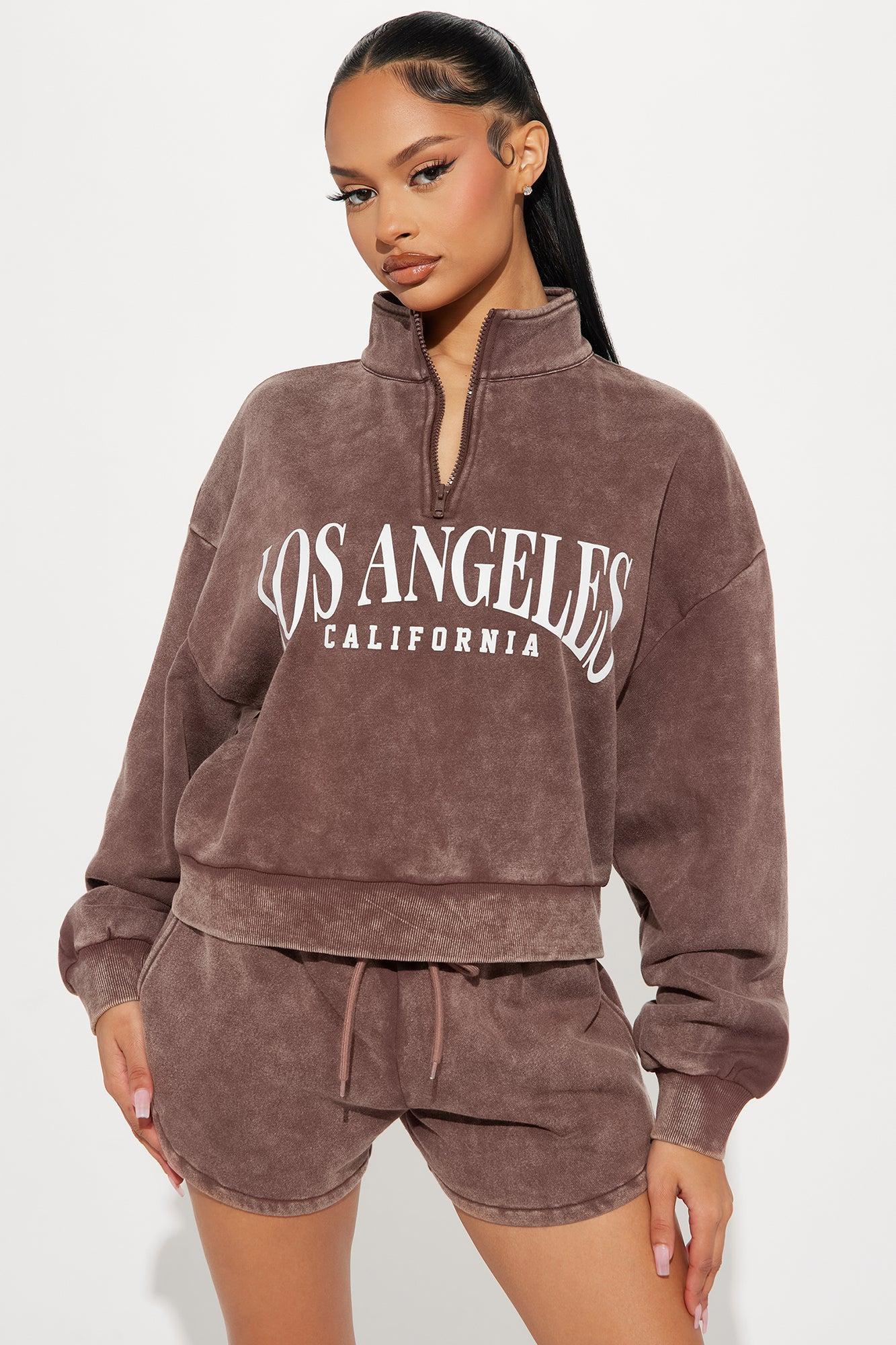 LA Vibes Short Set - Brown Product Image