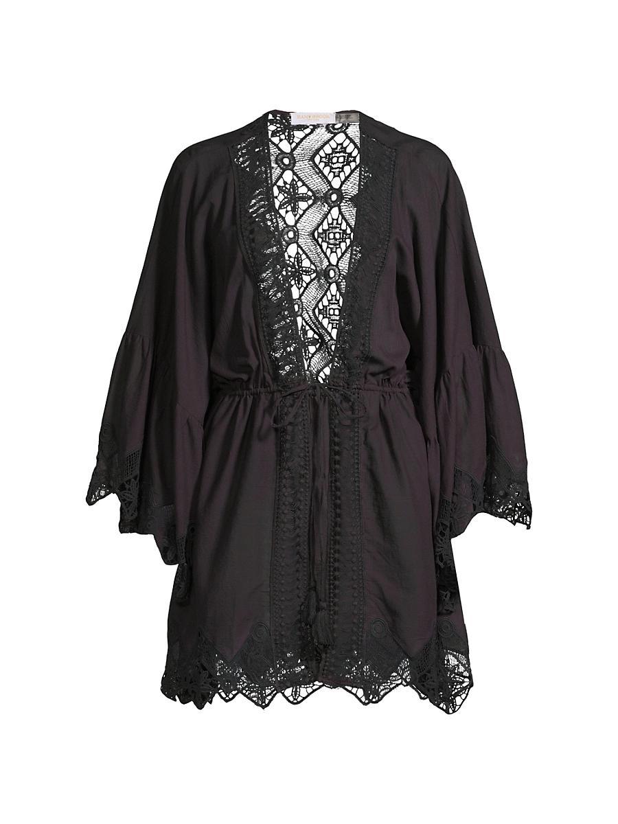 Womens April Embroidered Cover-Up Minidress Product Image