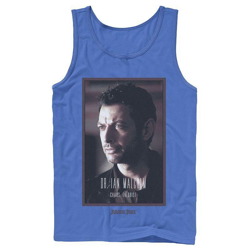 Mens Jurassic Park Dr. Ian Malcolm Chaos Theorist Graphic Tank Top Product Image