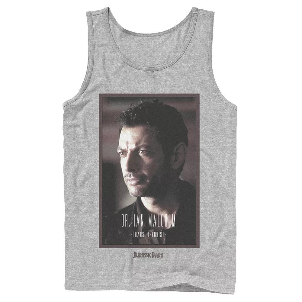 Men's Jurassic Park Dr. Ian Malcolm Chaos Theorist Graphic Tank Top,  Product Image