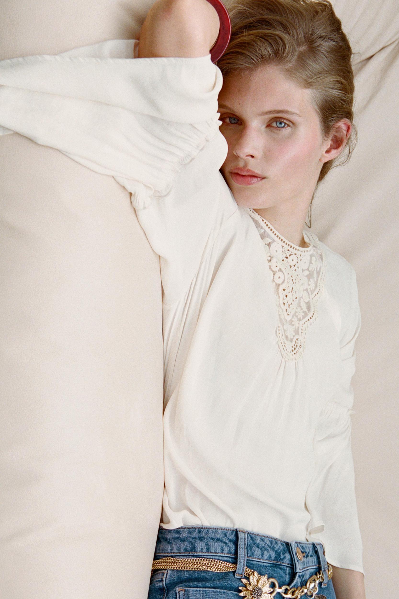 FLUID GATHERED BLOUSE Product Image