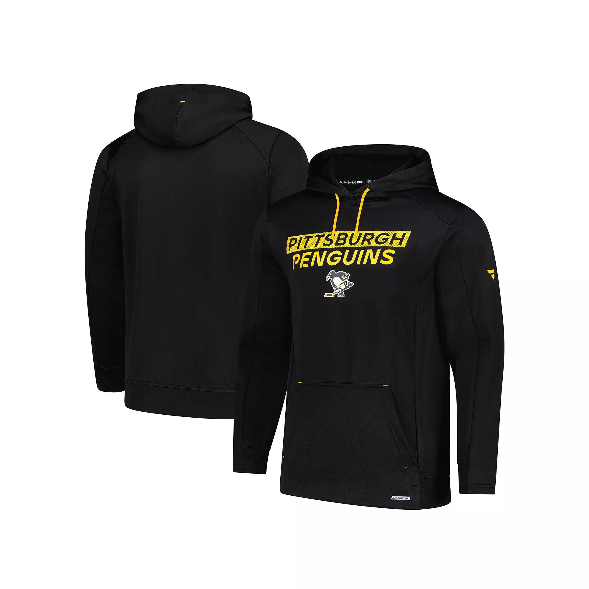 Men's Fanatics  Black Pittsburgh Penguins Authentic Pro Alternate Fleece Pullover Hoodie, Size: Large Product Image