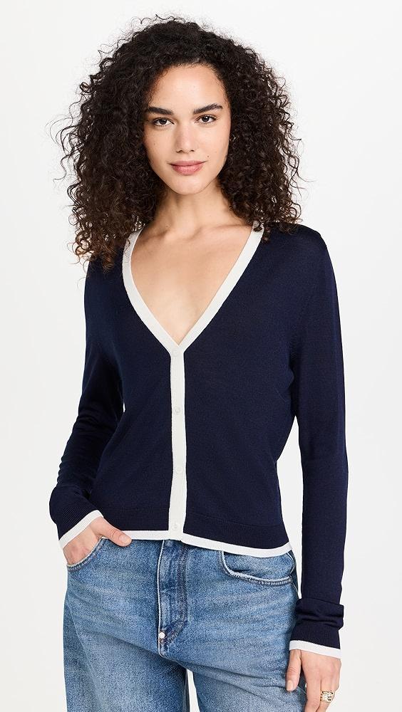 Theory Tipped Cardigan | Shopbop Product Image