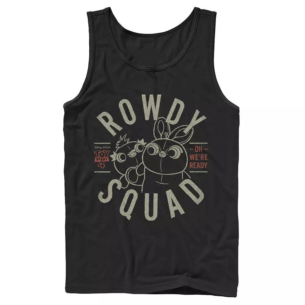 Disney / Pixar's Toy Story 4 Ducky & Bunny Men's Rowdy Squad Logo Tank Top, Size: Large, Black Product Image
